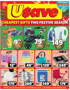 Usave catalogue | Usave Festive Favourites Western Cape | 2024-11-18T00:00:00+02:00 - 2024-12-26T23:59:00+02:00