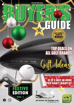 The Golfers Club catalogue |  Buyer's Guide 2024 | 2024-11-21T00:00:00+02:00 - 2024-12-31T23:59:00+02:00