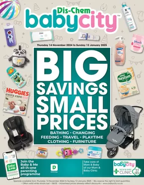 Baby City catalogue | Big savings, Small Prices | 2024-11-24T00:00:00+02:00 - 2025-01-12T23:59:00+02:00