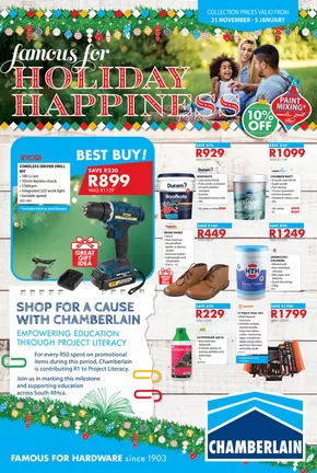 Chamberlain catalogue | Holiday Happiness NOW ON! | 2024-11-24T00:00:00+02:00 - 2025-01-05T23:59:00+02:00