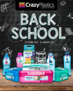 Crazy Plastics catalogue in Benoni | Back to school Crazy Plastics | 2024-11-26T00:00:00+02:00 - 2025-01-31T23:59:00+02:00