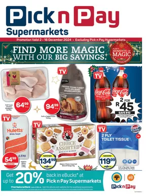 Pick n Pay catalogue in Paarl | Pick n Pay Christmas Specials Gauteng | 2024-12-02 - 2024-12-16