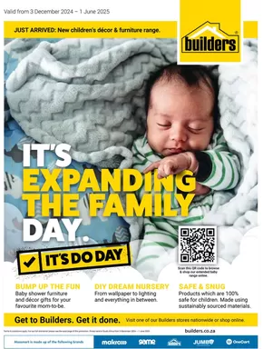 Builders catalogue | Builders : It's Expanding The Family Day | 2024-12-03T00:00:00.000Z - 2025-06-01T00:00:00.000Z