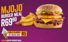 Steers catalogue in Sedgefield | Mjojo Cheese Burger Meal | 2024-12-05T00:00:00+02:00 - 2024-12-20T23:59:00+02:00