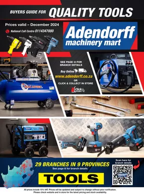 Adendorff Machinery Mart catalogue in Sandton | Specials Adendorff Machinery Mart | 2024-12-06 - 2024-12-31