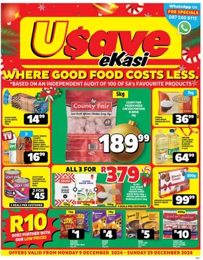 Usave catalogue | Our best offers for you | 2024-12-10T00:00:00+02:00 - 2024-12-29T23:59:00+02:00