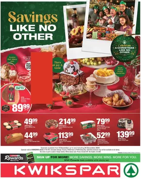 KwikSpar catalogue in Howick | Special offers for you WC | 2024-12-10T00:00:00+02:00 - 2024-12-24T23:59:00+02:00