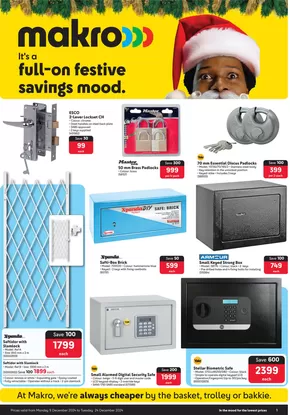 Makro catalogue in Alberton | Makro : Security | 2024-12-10T00:00:00+02:00 - 2024-12-24T23:59:00+02:00