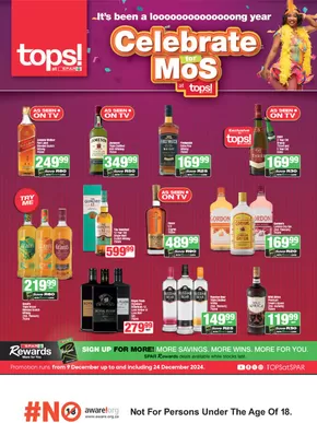 Tops Spar catalogue in Johannesburg | Specials Spar Tops | 2024-12-10 - 2024-12-24