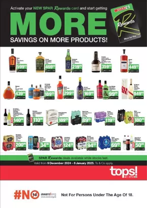 Tops Spar catalogue in Johannesburg | Top offers for smart savers | 2024-12-10 - 2025-01-06