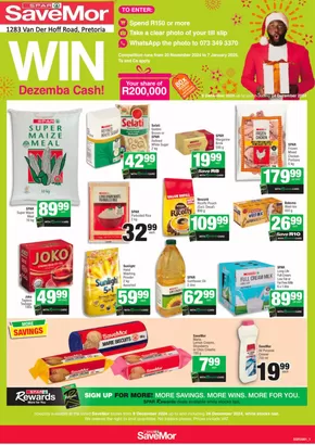 Spar Savemor catalogue in Germiston | Weekly Specials Spar Savemor | 2024-12-09T00:00:00+02:00 - 2024-12-24T23:59:00+02:00