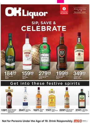 OK Liquor catalogue in Port Elizabeth | Attractive special offers for everyone | 2024-12-11T00:00:00+02:00 - 2024-12-29T23:59:00+02:00