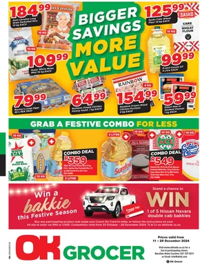 OK Grocer catalogue in Durban | Current special promotions | 2024-12-11T00:00:00+02:00 - 2024-12-29T23:59:00+02:00