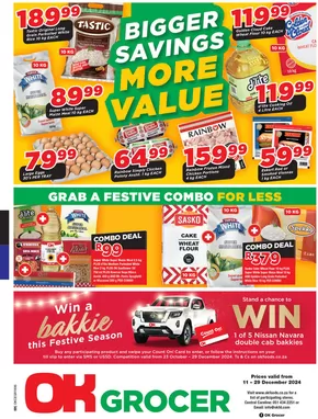 OK Grocer catalogue in Rustenburg | Great offer for all customers | 2024-12-11T00:00:00+02:00 - 2024-12-29T23:59:00+02:00