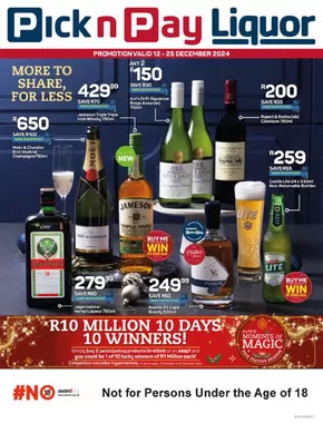 Pick n Pay Liquor catalogue in Kinross | PnP Liquor Specials | 2024-12-12 - 2024-12-25