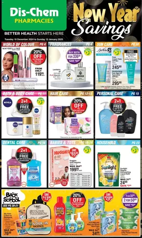 Dis-Chem catalogue in East London | Great offer for bargain hunters | 2024-12-12 - 2025-01-12