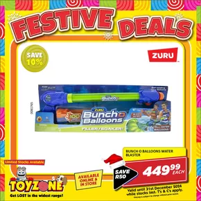 Toy Zone catalogue | Festive Deals Toy Zone | 2024-12-12T00:00:00+02:00 - 2024-12-31T23:59:00+02:00