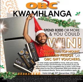 OBC Meat & Chicken catalogue | Spend R200 or more in-store at OBC KwaMhlanga & Win! | 2024-12-17 - 2024-12-31