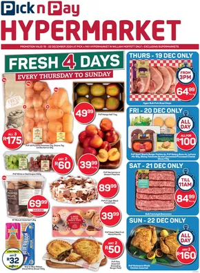 Pick n Pay Hypermarket catalogue in Port Elizabeth | Special offers for you | 2024-12-18T00:00:00+02:00 - 2024-12-22T23:59:00+02:00