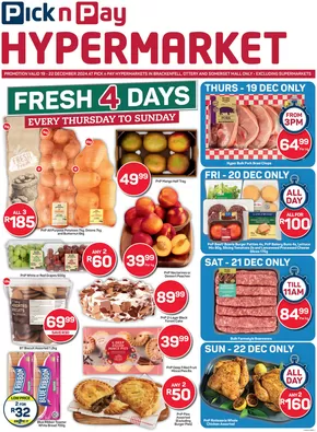 Pick n Pay Hypermarket catalogue | Great offer for all customers | 2024-12-18T00:00:00+02:00 - 2024-12-22T23:59:00+02:00