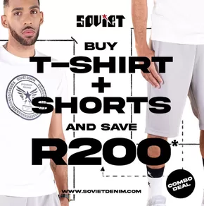 Soviet Denim catalogue in Centurion | T-Shirt + Shorts Combo Deal | 2024-12-17T00:00:00+02:00 - 2025-01-01T23:59:00+02:00