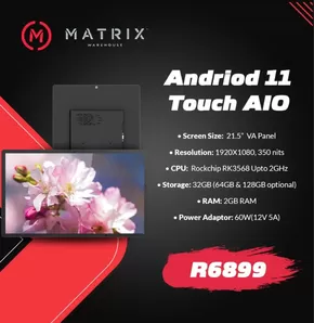 Matrix Warehouse catalogue in Johannesburg | All-In-One PC WIFI R6,899 | 2024-12-17T00:00:00+02:00 - 2024-12-31T23:59:00+02:00