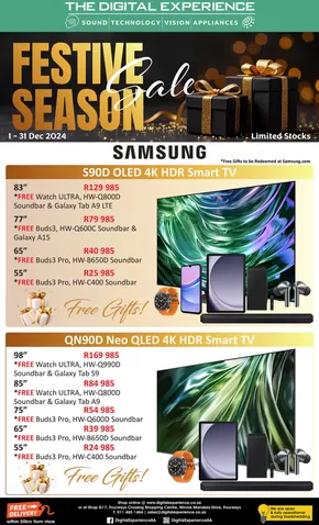 The Digital Experience catalogue in Randburg | Festive Sale - TVs & Soundbars | 2024-12-17T00:00:00+02:00 - 2024-12-24T23:59:00+02:00