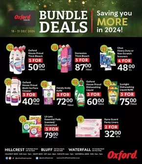 Oxford Freshmarket catalogue in Hillcrest | Great offer for all customers | 2024-12-19T00:00:00+02:00 - 2025-01-02T23:59:00+02:00