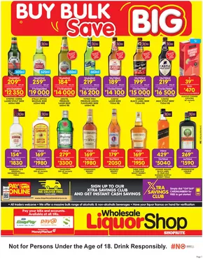 Shoprite LiquorShop catalogue in Germiston | Shoprite LiquorShop weekly specials | 2024-12-19T00:00:00+02:00 - 2025-01-05T23:59:00+02:00