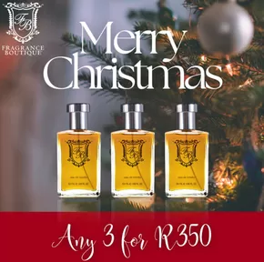 Fragrance Boutique catalogue in Pretoria |  Xmas Promotion – 3 x 50ml | 2024-12-18T00:00:00+02:00 - 2024-12-25T23:59:00+02:00