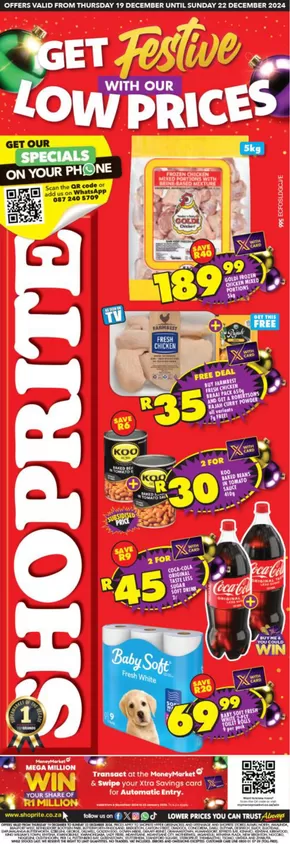 Shoprite catalogue in Port Elizabeth | Offers for bargain hunters | 2024-12-20T00:00:00+02:00 - 2024-12-22T23:59:00+02:00