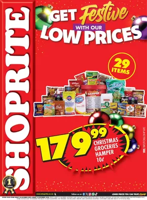 Shoprite catalogue in Cape Town | Shoprite Festive Low Prices Western Cape | 2024-12-20T00:00:00+02:00 - 2024-12-22T23:59:00+02:00