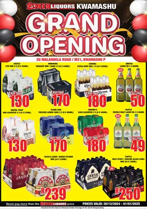 Boxer Liquors catalogue in Wellington | Boxer Liquors KwaMashu Liquor Grand Opening. | 2024-12-24T00:00:00+02:00 - 2025-01-01T23:59:00+02:00