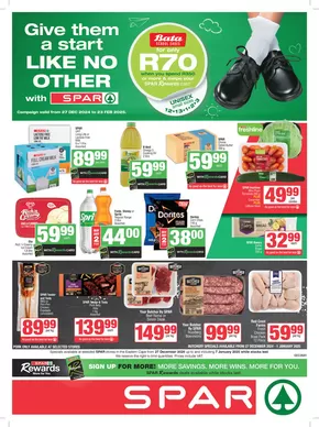 Spar catalogue in King William's Town | Current deals and offers | 2024-12-27T00:00:00+02:00 - 2025-01-07T23:59:00+02:00