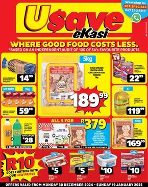 Usave catalogue in Amanzimtoti | Discover attractive offers | 2024-12-30T00:00:00+02:00 - 2025-01-19T23:59:00+02:00