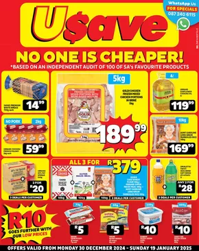 Usave catalogue in Amanzimtoti | Exclusive deals and bargains | 2024-12-30T00:00:00+02:00 - 2025-01-19T23:59:00+02:00