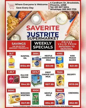 Saverite catalogue in Richmond - NC |  Weekly Specials Saverite | 2024-12-29T00:00:00+02:00 - 2025-01-05T23:59:00+02:00