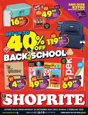 Shoprite catalogue in Burgersfort | Shoprite Back To School | 2024-12-31T00:00:00+02:00 - 2025-02-02T23:59:00+02:00