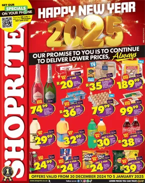 Shoprite catalogue in Beaufort West | Great offer for bargain hunters | 2024-12-31T00:00:00+02:00 - 2025-01-05T23:59:00+02:00