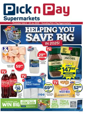 Pick n Pay catalogue in Hennenman | Our best offers for you | 2025-01-03T00:00:00+02:00 - 2025-01-22T23:59:00+02:00