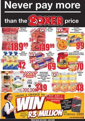 Boxer catalogue in Milnerton | Boxer Superstores WC January MM. | 2025-01-03T00:00:00+02:00 - 2025-01-22T23:59:00+02:00