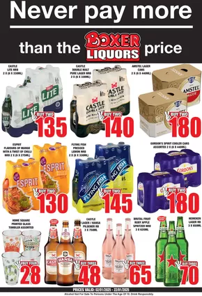 Boxer Liquors catalogue in Hennenman | Boxer Liquors FS January MM Liquor. | 2025-01-03T00:00:00+02:00 - 2025-01-22T23:59:00+02:00