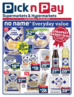 Pick n Pay Hypermarket catalogue in Bloemfontein | Our best bargains | 2025-01-03T00:00:00+02:00 - 2025-01-22T23:59:00+02:00