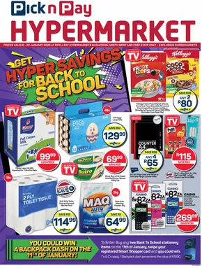 Pick n Pay catalogue in Jeffreys Bay | Discover attractive offers | 2025-01-06T00:00:00+02:00 - 2025-01-22T23:59:00+02:00