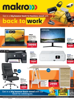 Makro catalogue in Bloemfontein | Makro : Back to Work | 2025-01-06T00:00:00+02:00 - 2025-02-02T23:59:00+02:00