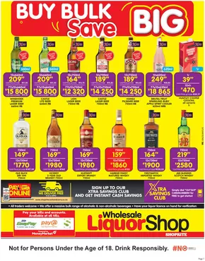 Shoprite LiquorShop catalogue in Izingolweni | Shoprite LiquorShop weekly specials | 2025-01-06T00:00:00+02:00 - 2025-01-19T23:59:00+02:00