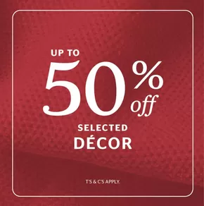 Coricraft 50% OFF selected décor!