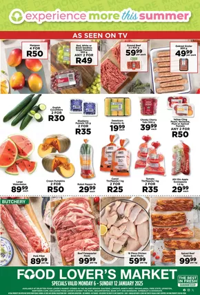 Food Lover's Market catalogue in Jeffreys Bay | Inland - Promotion | 2025-01-06T00:00:00+02:00 - 2025-01-12T23:59:00+02:00