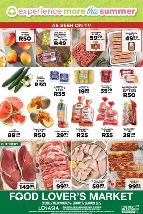 Food Lover's Market catalogue in Jeffreys Bay | Lenasia - Promotion | 2025-01-06T00:00:00+02:00 - 2025-01-12T23:59:00+02:00