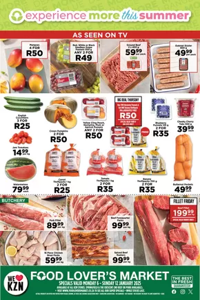 Food Lover's Market catalogue in Jeffreys Bay | KwaZulu-Natal Prommotion | 2025-01-06T00:00:00+02:00 - 2025-01-12T23:59:00+02:00